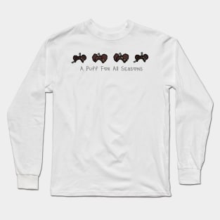 Paper Doll Puffballs -- Natural Hair Long Sleeve T-Shirt